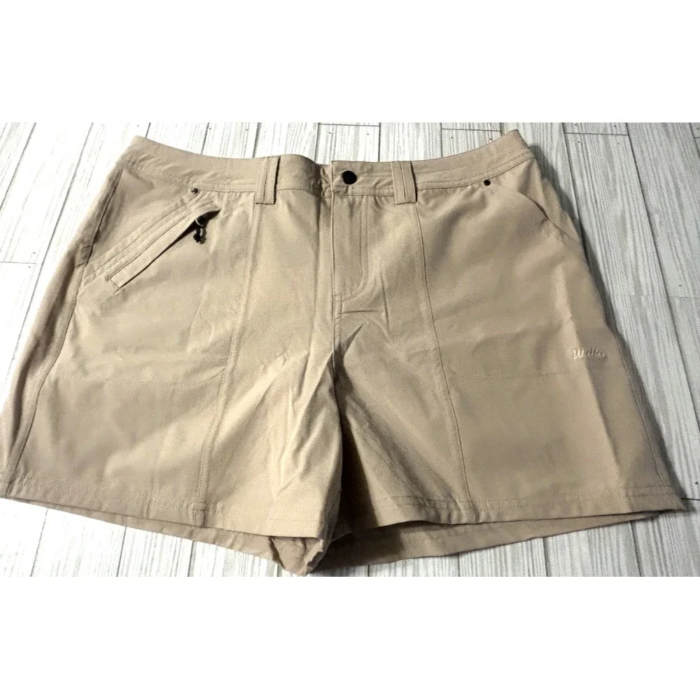 NWT Willit Women's Hiking/Cargo‎ Shorts Tan UV UPF 50+ Sun Protection Size 12